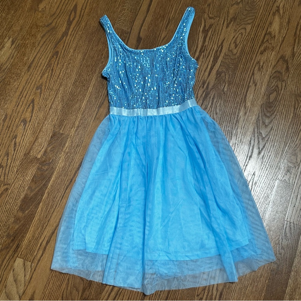 Berylove Light Blue Sequin Dress